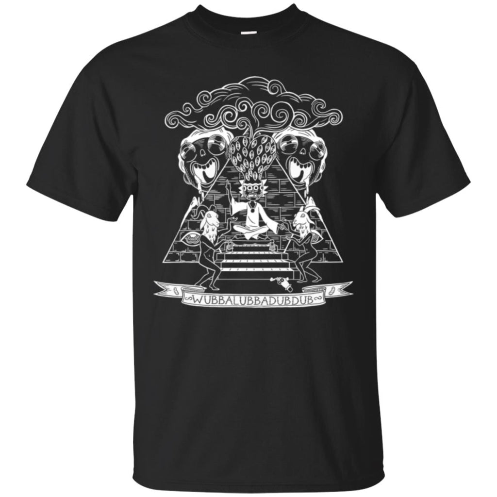 Rick And Morty Wubba Lubba Dub Dub Pyramid Men T-Shirt
