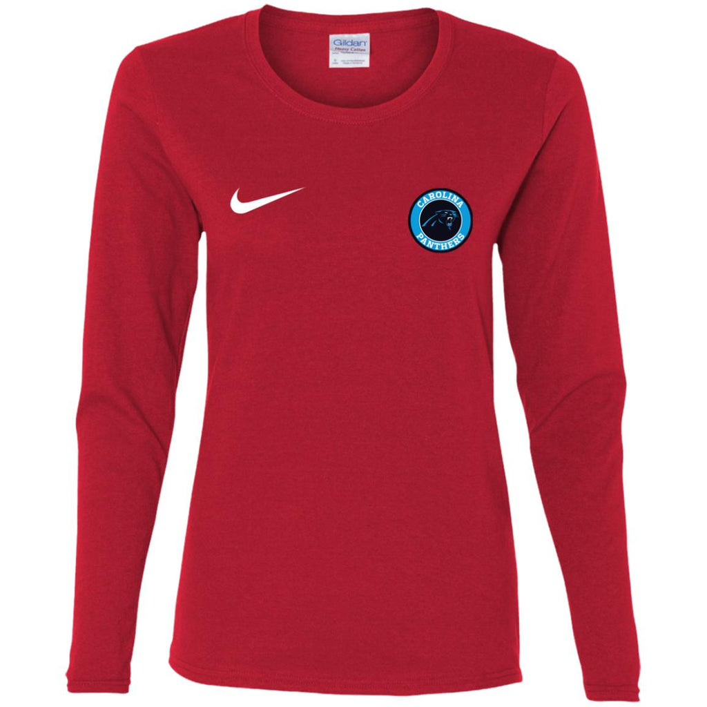 Nike Carolina Panthers Nfl Football Women Long Sleeve Shirt