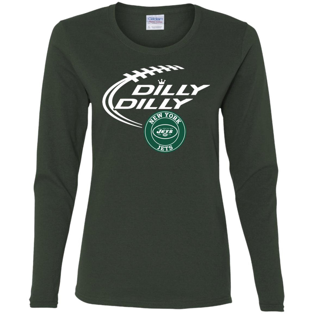 Dilly Dilly New York Jets Nfl Football Women Long Sleeve Shirt