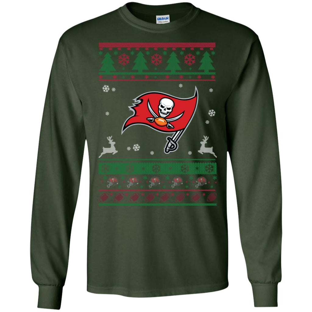 Tampa Bay Buccaneers Logo Football Teams Ugly Christmas Sweater Men Long SLeeve Shirt