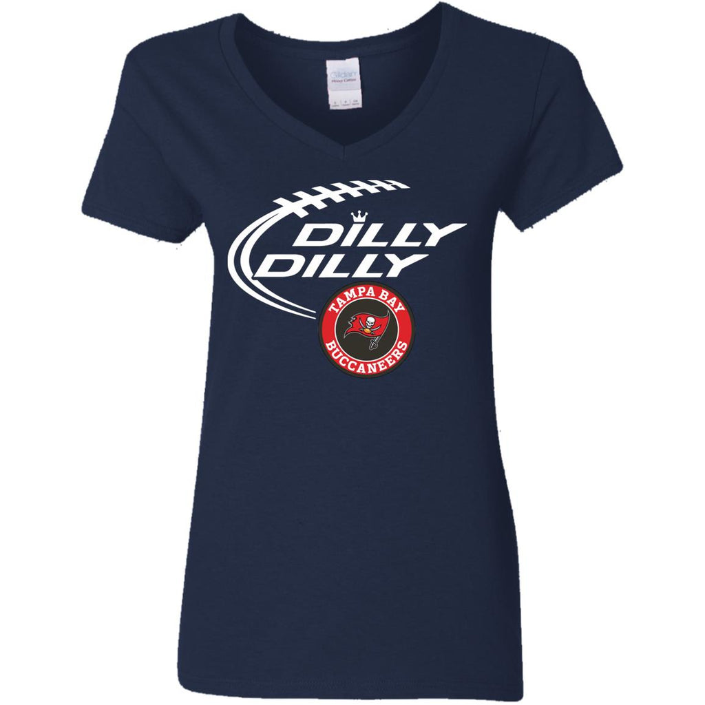 Dilly Dilly Tampa Bay Buccaneers Nfl Football Women V-Neck T-Shirt