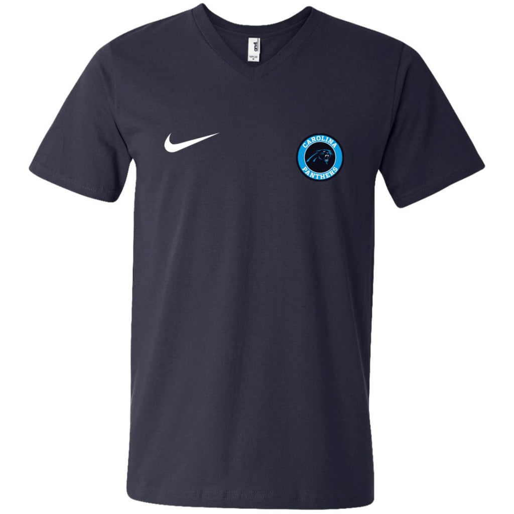 Nike Carolina Panthers Nfl Football Men V-Neck T-Shirt