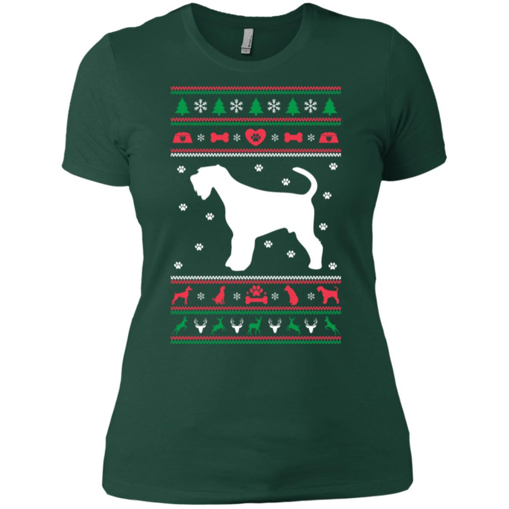 Christmas Airedale Dog Women T-Shirt