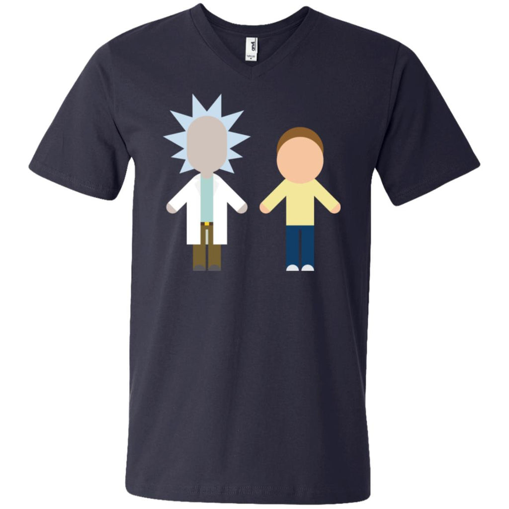 Rick And Morty Chibi Style Men V-Neck T-Shirt