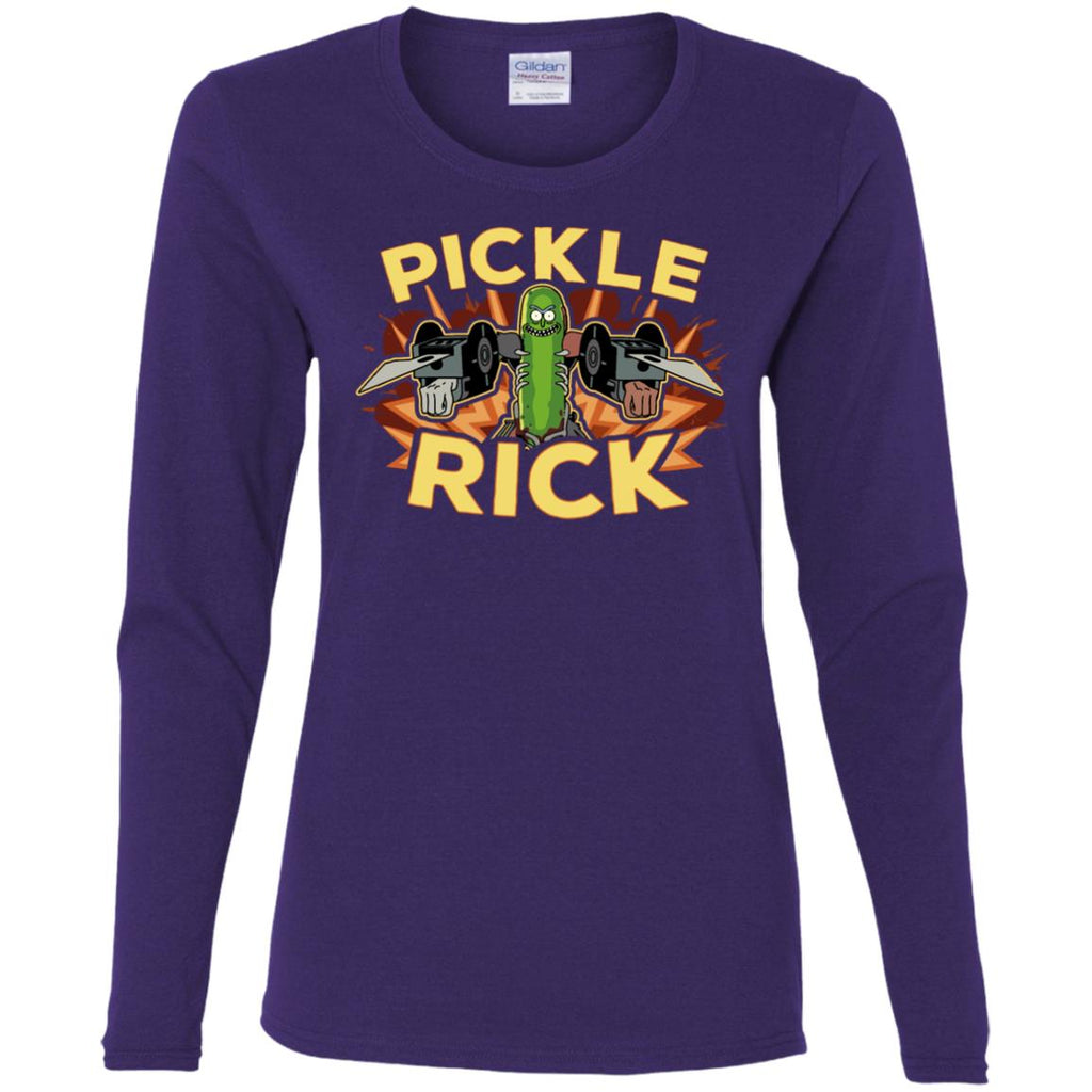 Rick And Morty Pickle Rick Women Long Sleeve Shirt