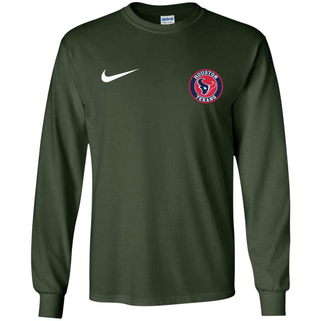 Nike Houston Texans Nfl Football Men Long SLeeve Shirt