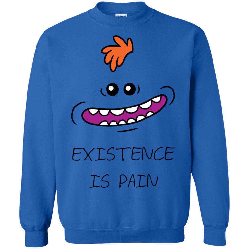 Rick And Morty Mr Meeseeks Existence Is Pain Unisex Crewneck Pullover Sweatshirt