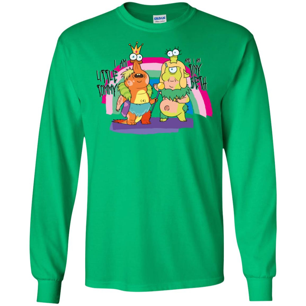 Rick And Morty Little Tommy And Tiny Beth Men Long SLeeve Shirt