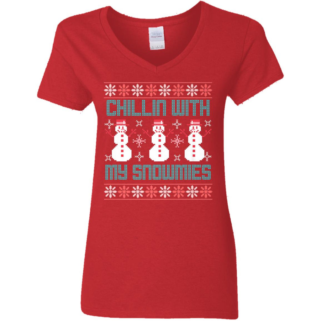 Fun Ugly Christmas Style Women V-Neck T-Shirt