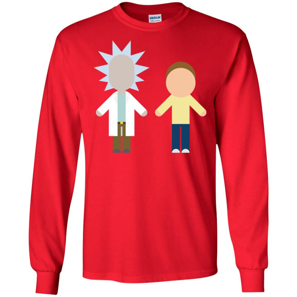 Rick And Morty Chibi Style Men Long SLeeve Shirt