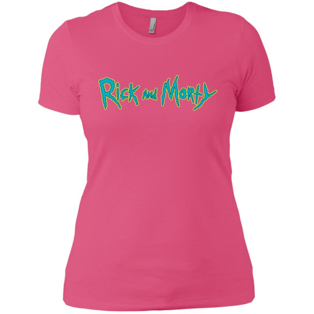 Rick And Morty Title Typography Women T-Shirt