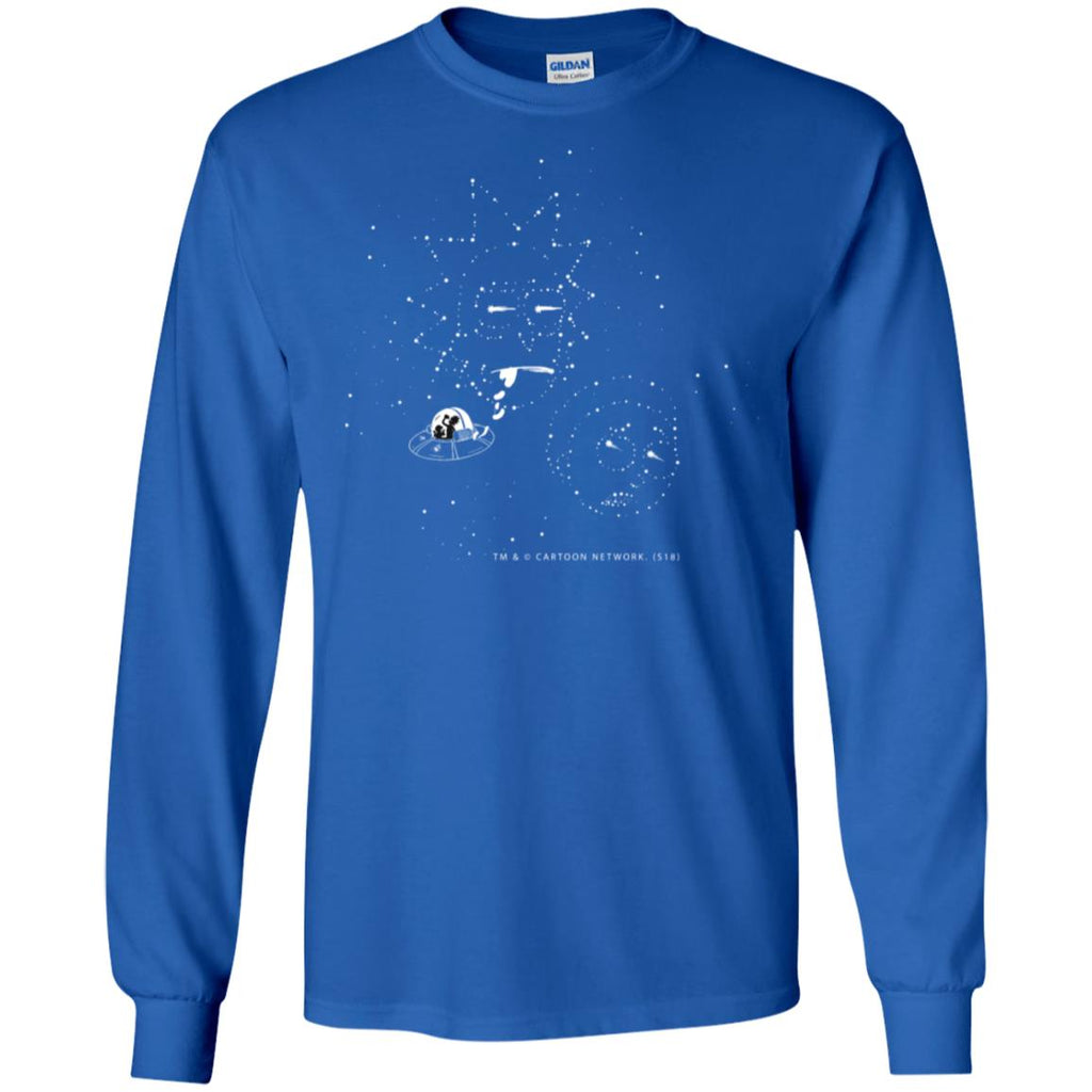 Rick And Morty Stars In The Sky Mug Men Long SLeeve Shirt