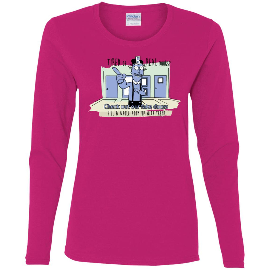 Rick And Morty - Fake Doors Room Women Long Sleeve Shirt