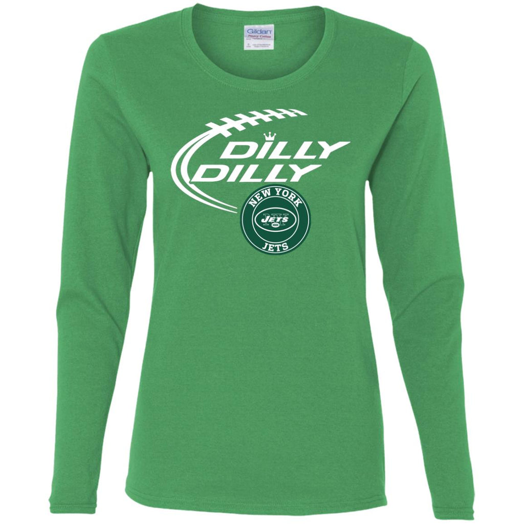 Dilly Dilly New York Jets Nfl Football Women Long Sleeve Shirt
