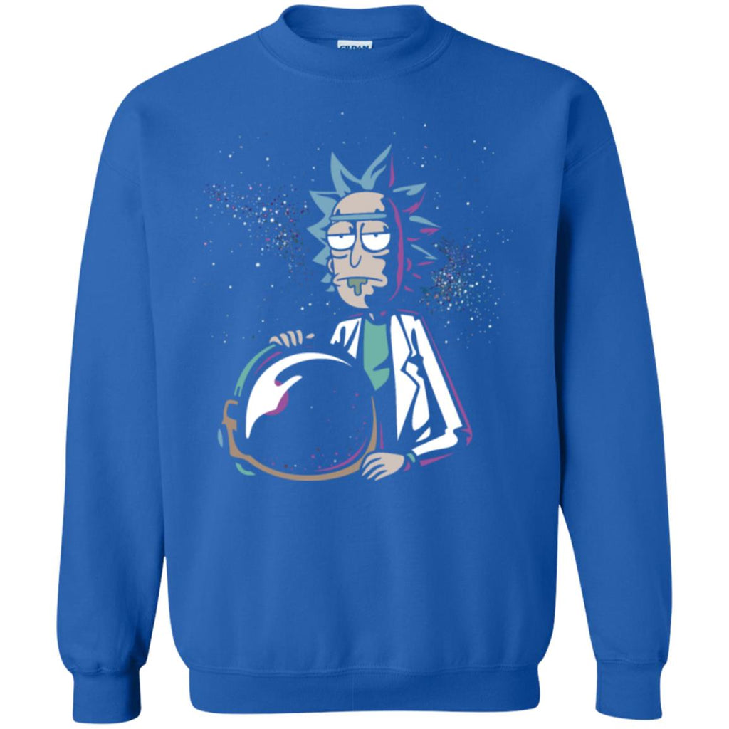 Rick And Morty Astronaut Helmet Unisex Crewneck Pullover Sweatshirt