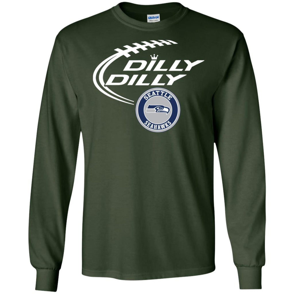 Dilly Dilly Seatle Seahawk Nfl Football Men Long SLeeve Shirt