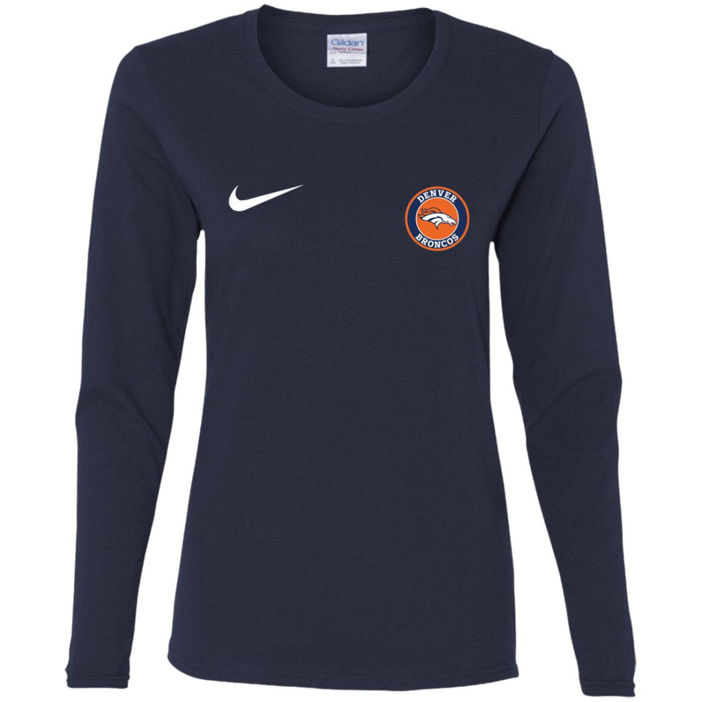 Nike Denver Broncos Nfl Football Women Long Sleeve Shirt