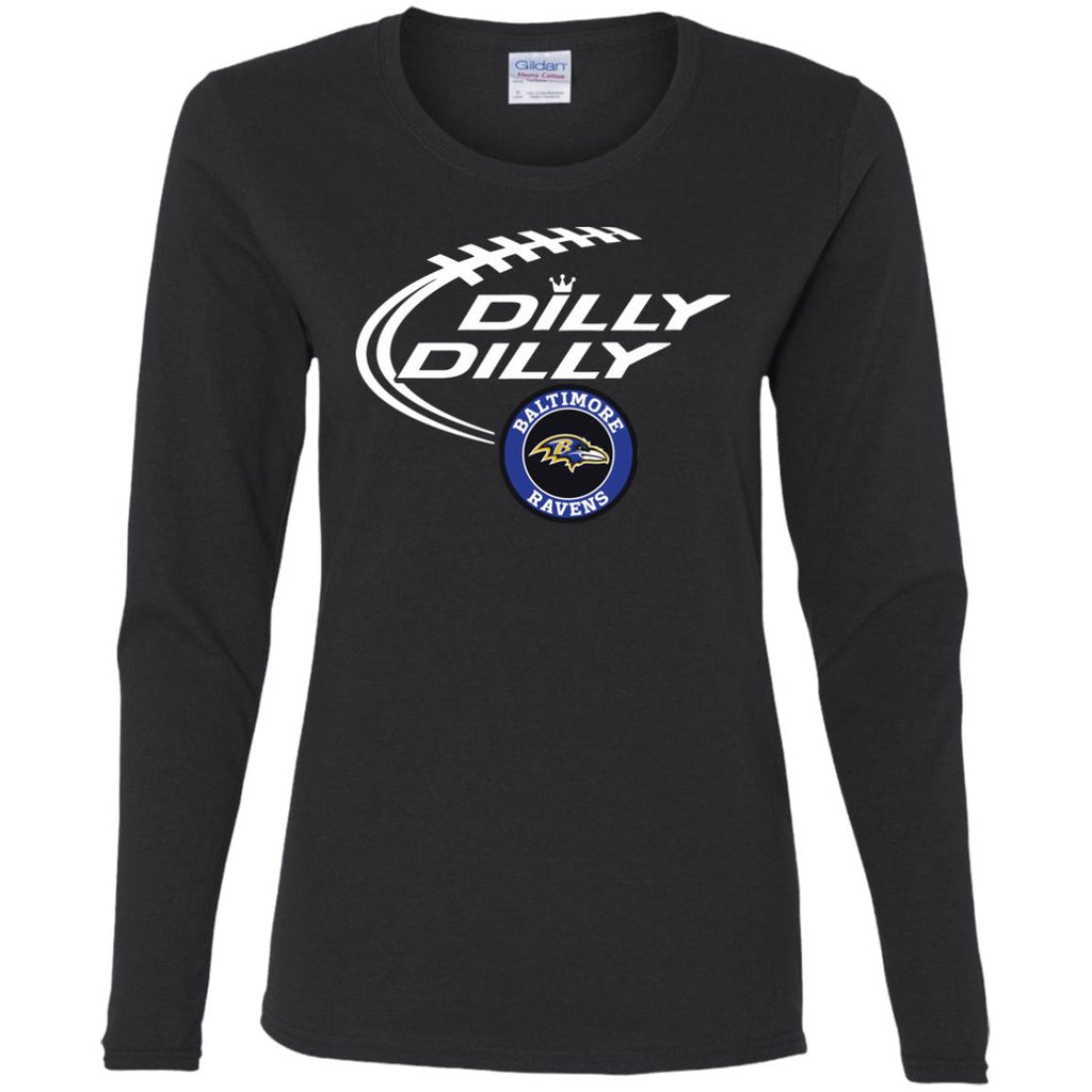 Dilly Dilly Baltimore Ravens Nfl Football Women Long Sleeve Shirt