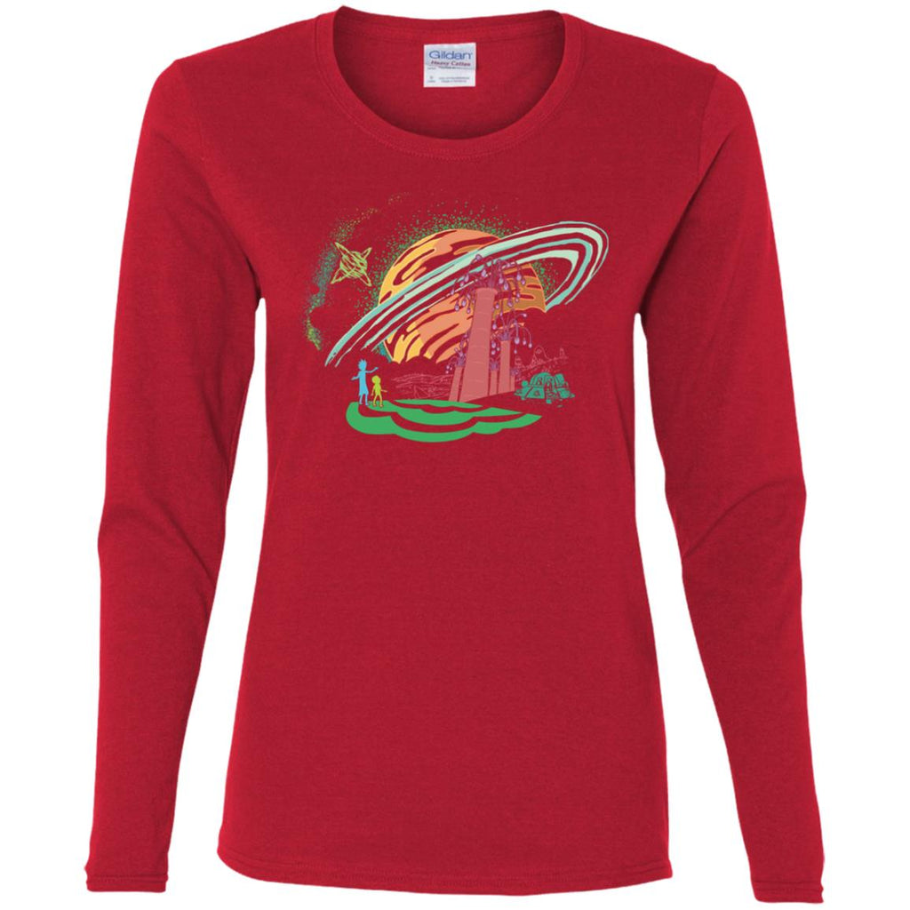 Rick And Morty Dimension Women Long Sleeve Shirt