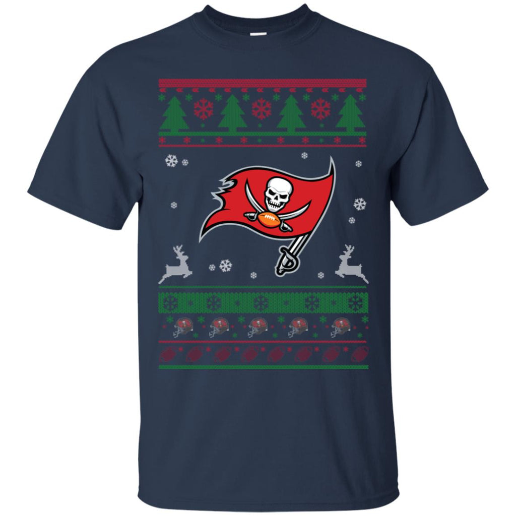 Tampa Bay Buccaneers Logo Football Teams Ugly Christmas Sweater Men T-Shirt