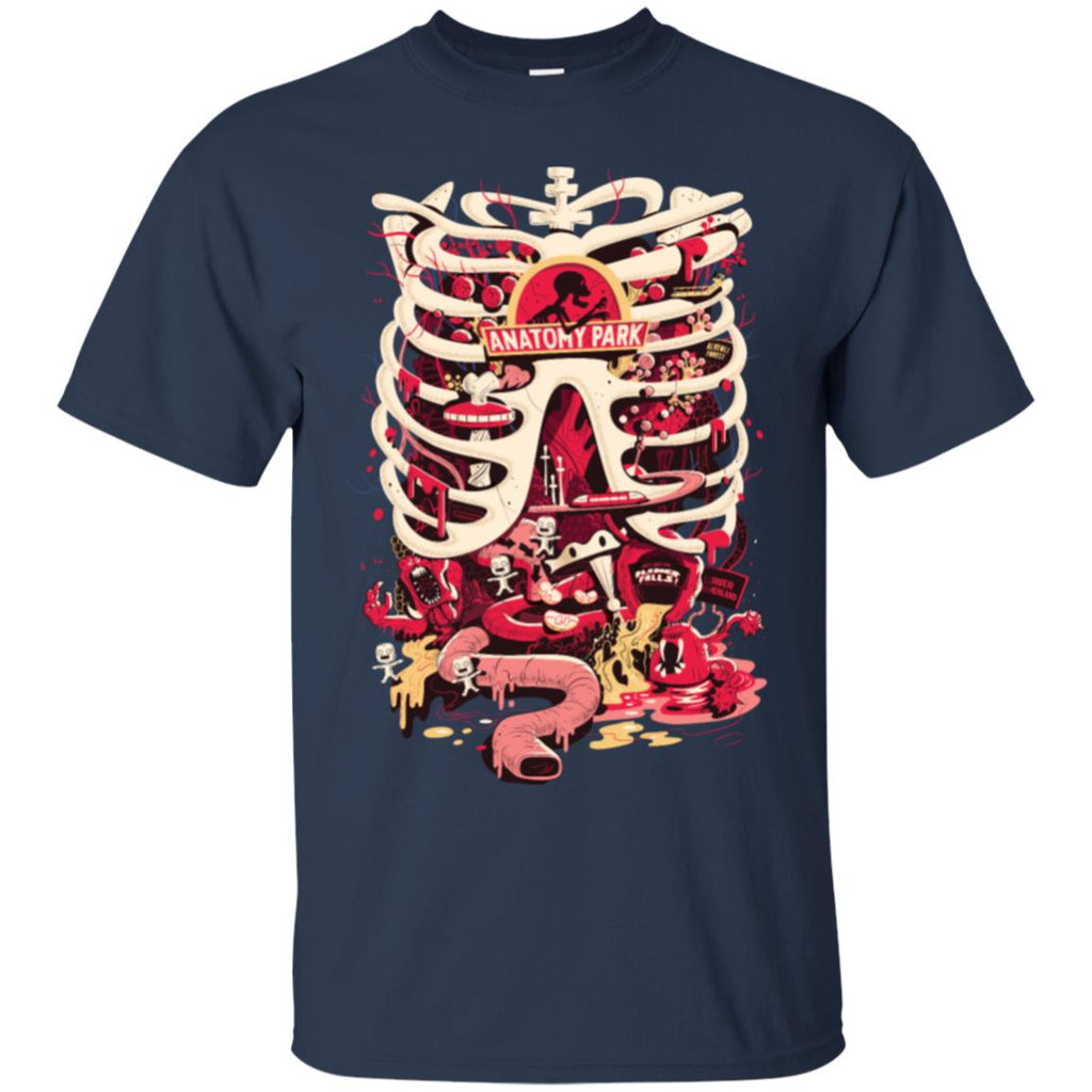 Rick And Morty Anatomy Park Skeleton Men T-Shirt