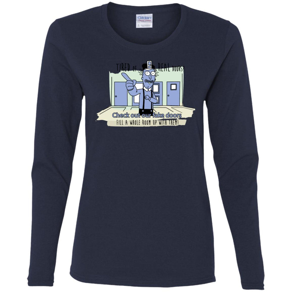 Rick And Morty - Fake Doors Room Women Long Sleeve Shirt