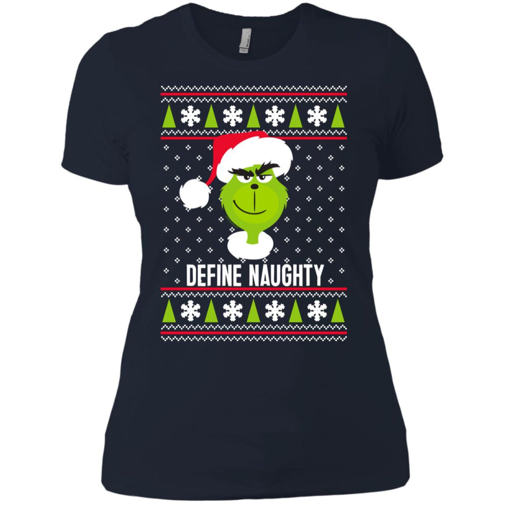 Dr. Seuss The Grinch Naughty Grinch Christmas Sweatshirt Women T-Shirt