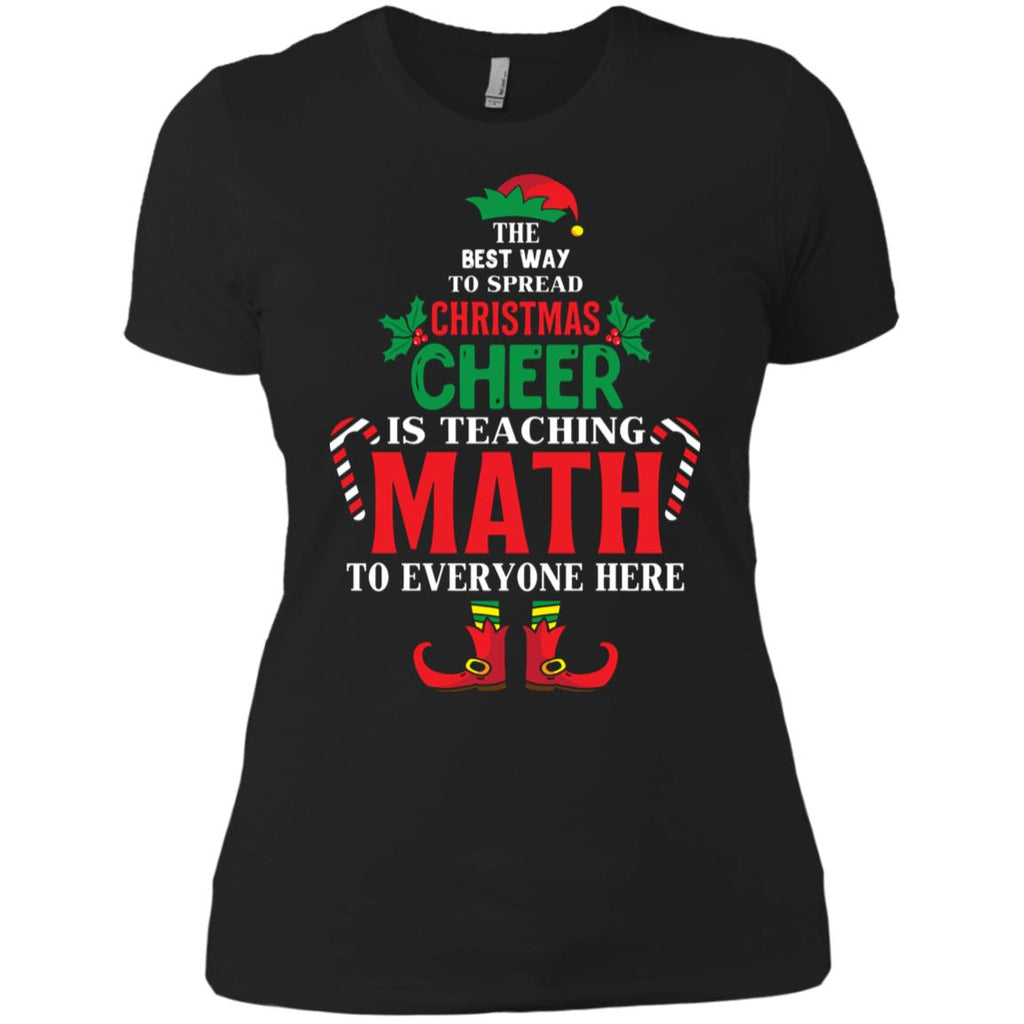 Christmas Cheer Is Teaching Math Women T-Shirt