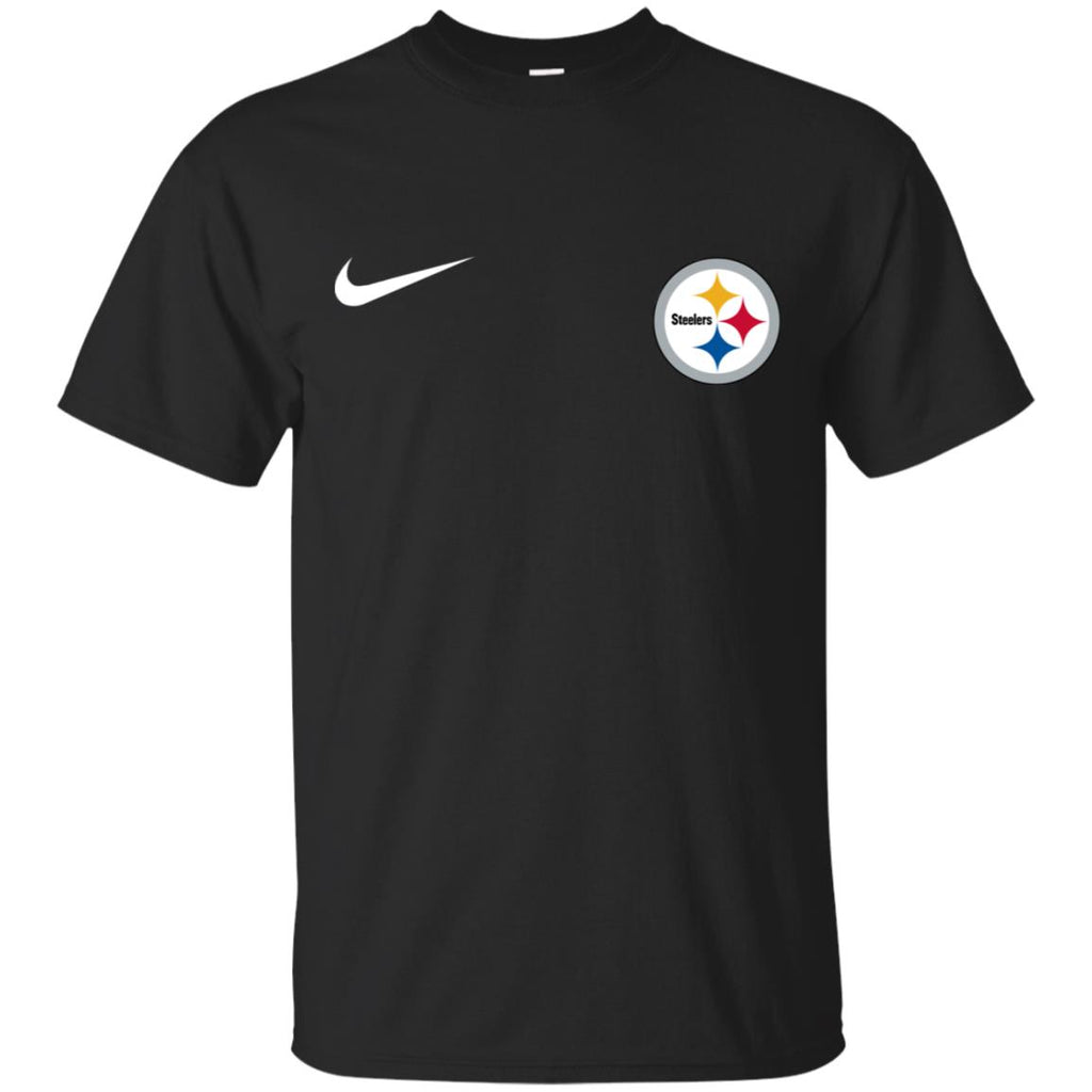 Nike Pittsburgh Steelers Logo Nfl Football Men T-Shirt