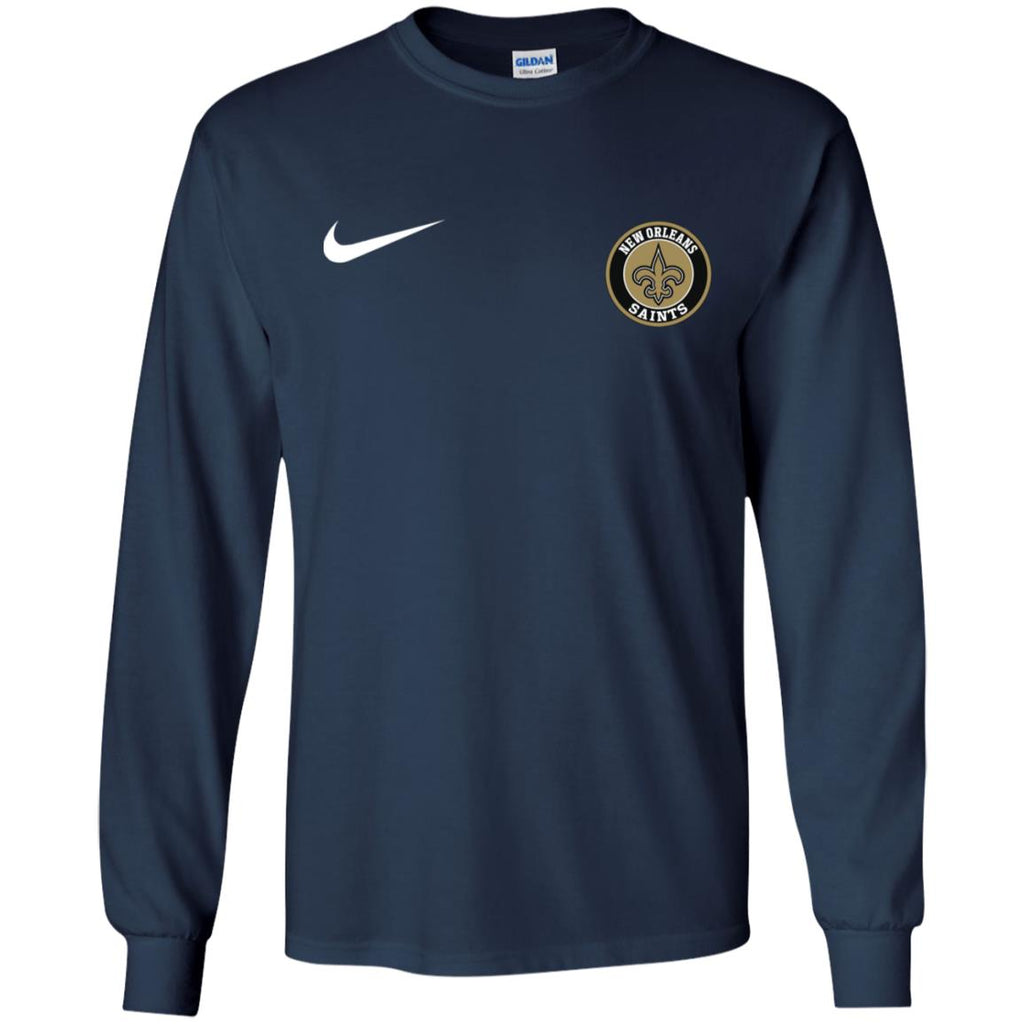 Nike New Orleans Saints Nfl Football Men Long SLeeve Shirt