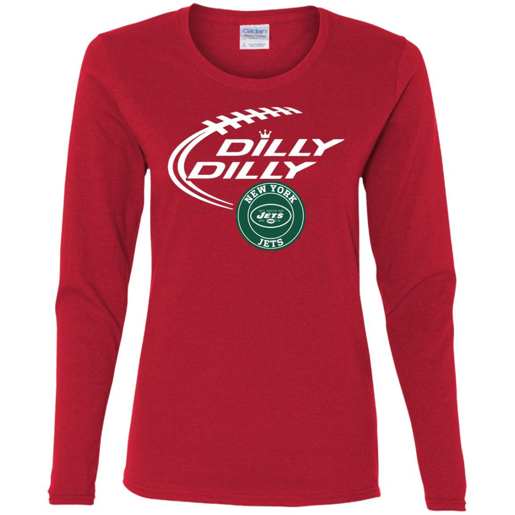 Dilly Dilly New York Jets Nfl Football Women Long Sleeve Shirt