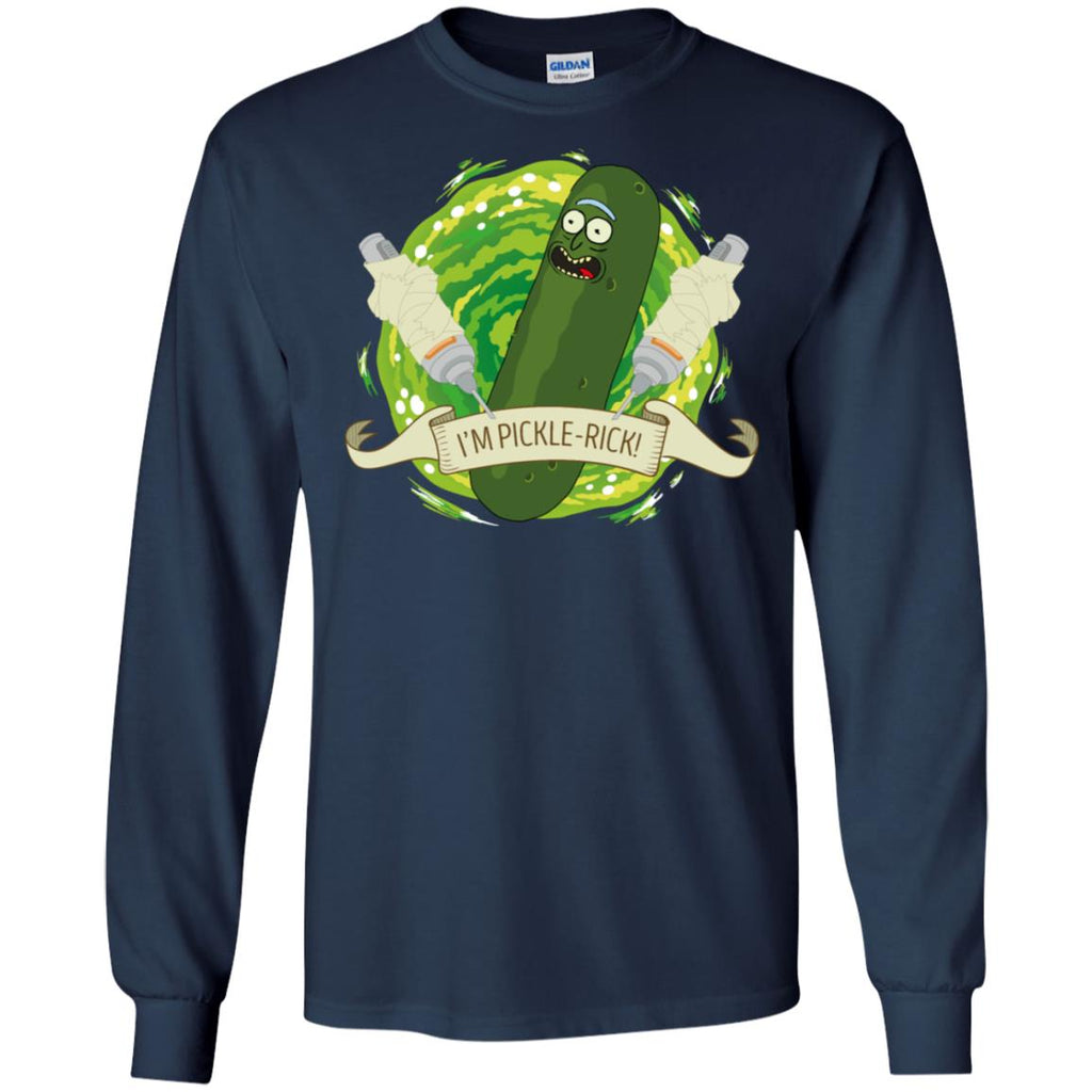 Rick And Morty I'm Pickle Rick Men Long SLeeve Shirt