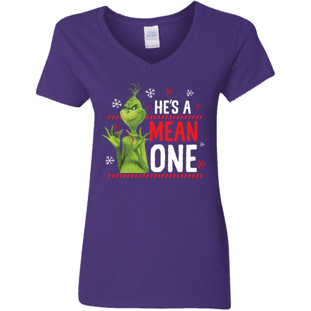 Dr. Seuss The Grinch Me Being Jolly Women V-Neck T-Shirt