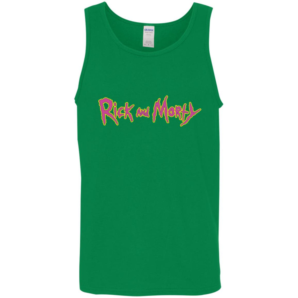 Rick And Morty Title Typography Shirt Men Tank Top