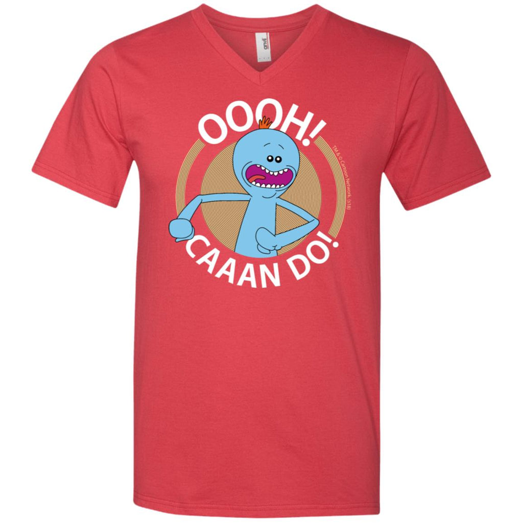 Rick And Morty Mr Meeseeks Oooh Caaan Do Mug Men V-Neck T-Shirt