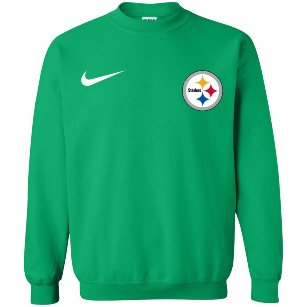 Nike Pittsburgh Steelers Logo Nfl Football Unisex Crewneck Pullover Sweatshirt
