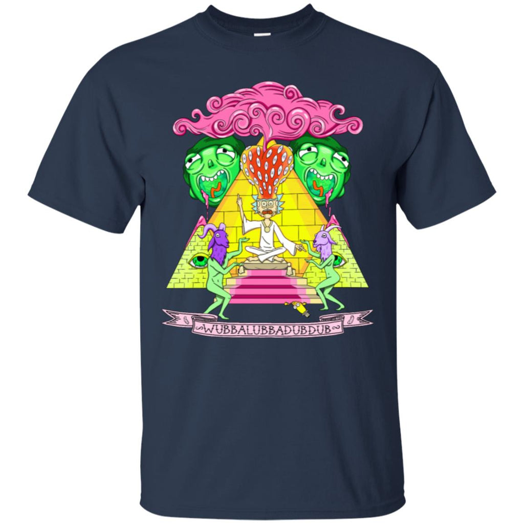 Rick And Morty Pyramid With Catchphrase Men T-Shirt