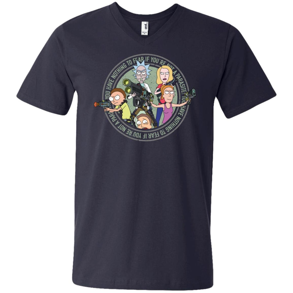 Rick And Morty And The Smith Family Men V-Neck T-Shirt