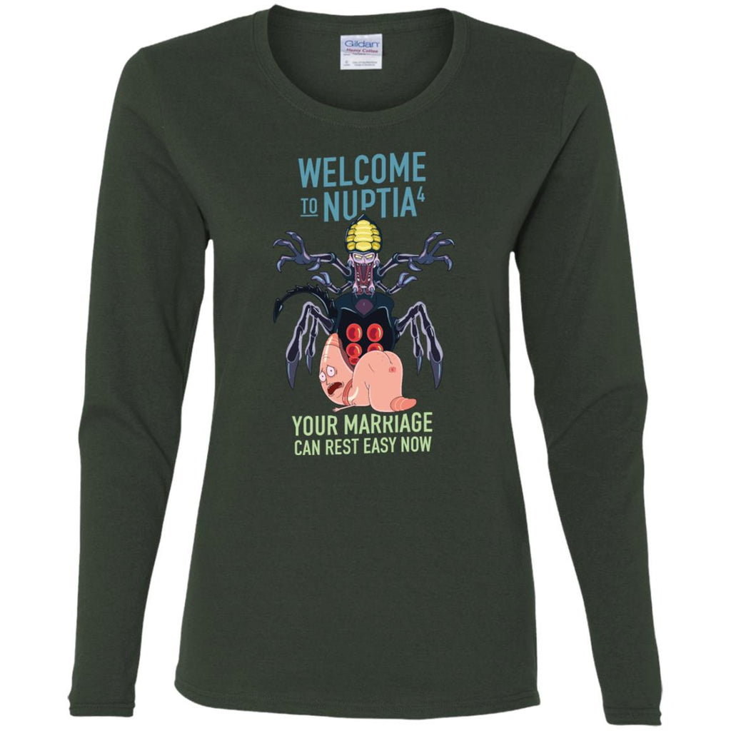 Rick And Morty Welcome To Nuptia Women Long Sleeve Shirt