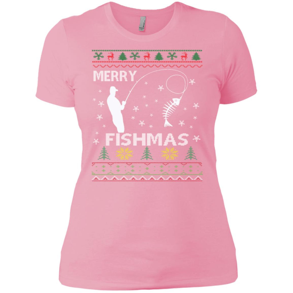 Merry Fishmas Ugly Christmas Women T-Shirt