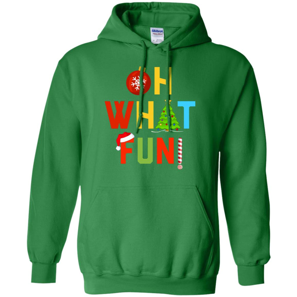 Oh What Fun Merry Christmas Men Pullover Hoodie