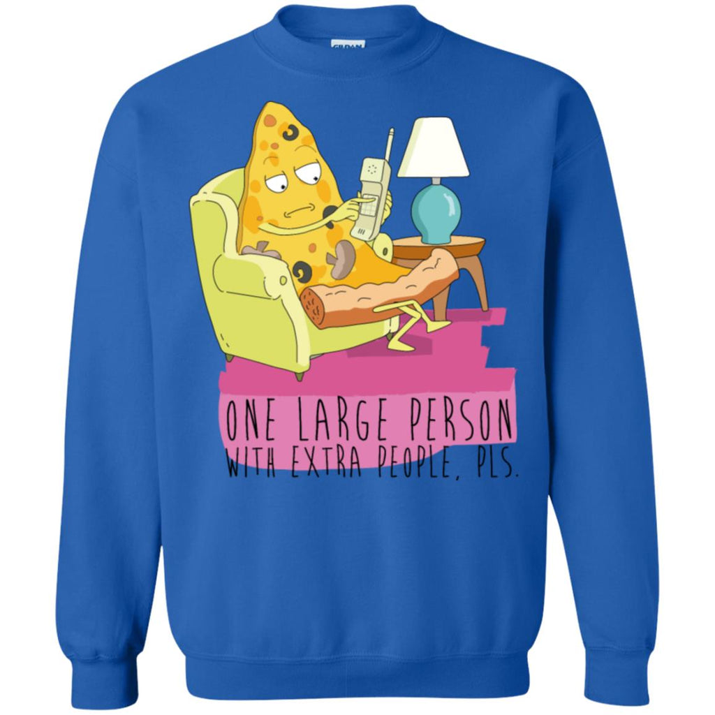 Rick And Morty Large Person With Extra People Unisex Crewneck Pullover Sweatshirt