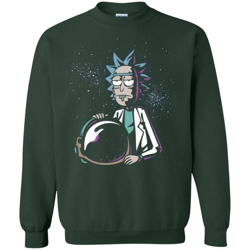 Rick And Morty Astronaut Helmet Unisex Crewneck Pullover Sweatshirt