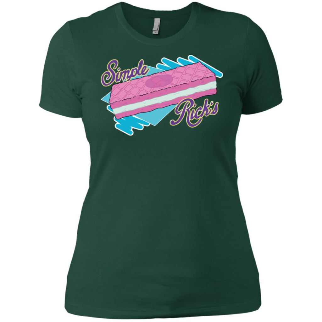 Rick And Morty Simple Rick's Wafer Cookie Women T-Shirt