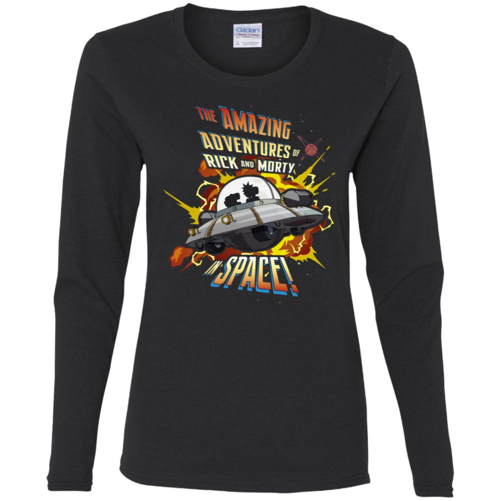 Rick And Morty Amazing Adventures In Space Women Long Sleeve Shirt