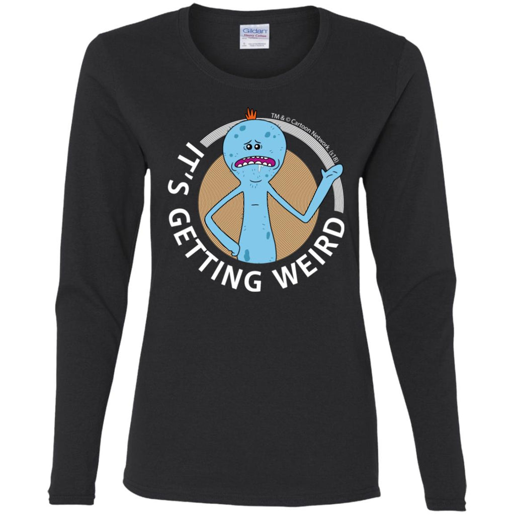 Rick And Morty Mr Meeseeks It's Getting Weird Mug Women Long Sleeve Shirt