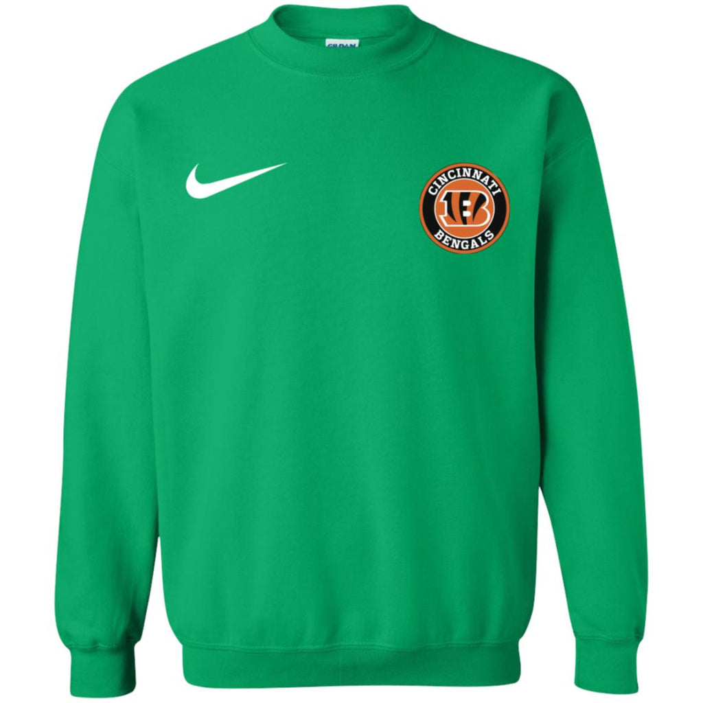 Nike Cincinnati Bengal Nfl Football Unisex Crewneck Pullover Sweatshirt
