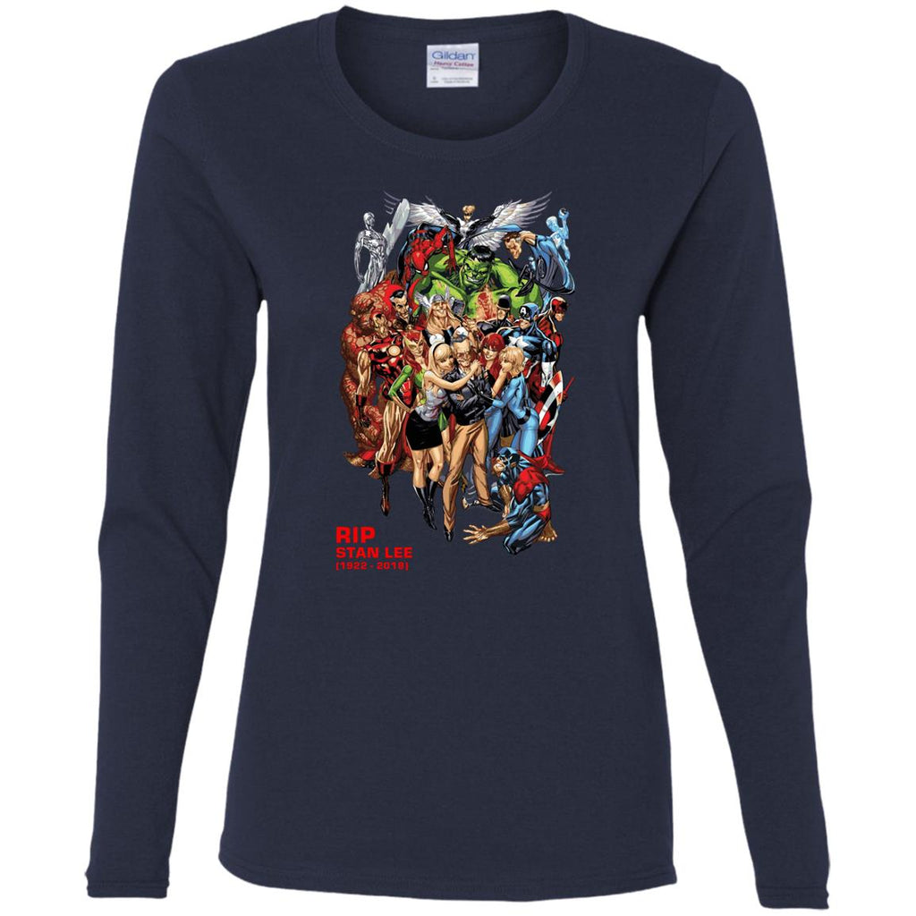 Rip Stan Lee Father Of Super Heroes Women Long Sleeve Shirt