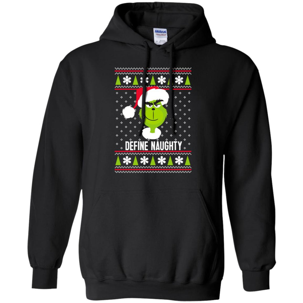 Dr. Seuss The Grinch Naughty Grinch Christmas Sweatshirt Men Pullover Hoodie