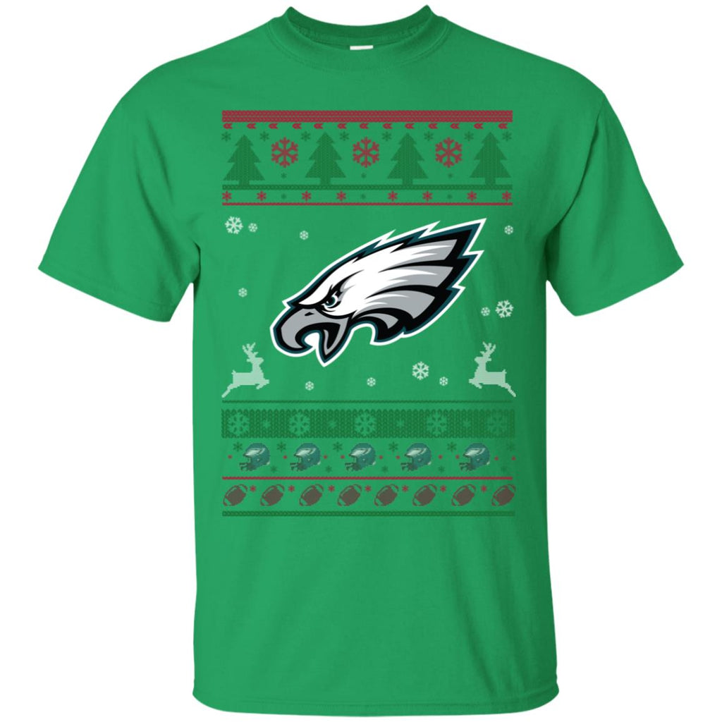 Philadelphia Eagles Logo Football Teams Ugly Christmas Sweater Men T-Shirt